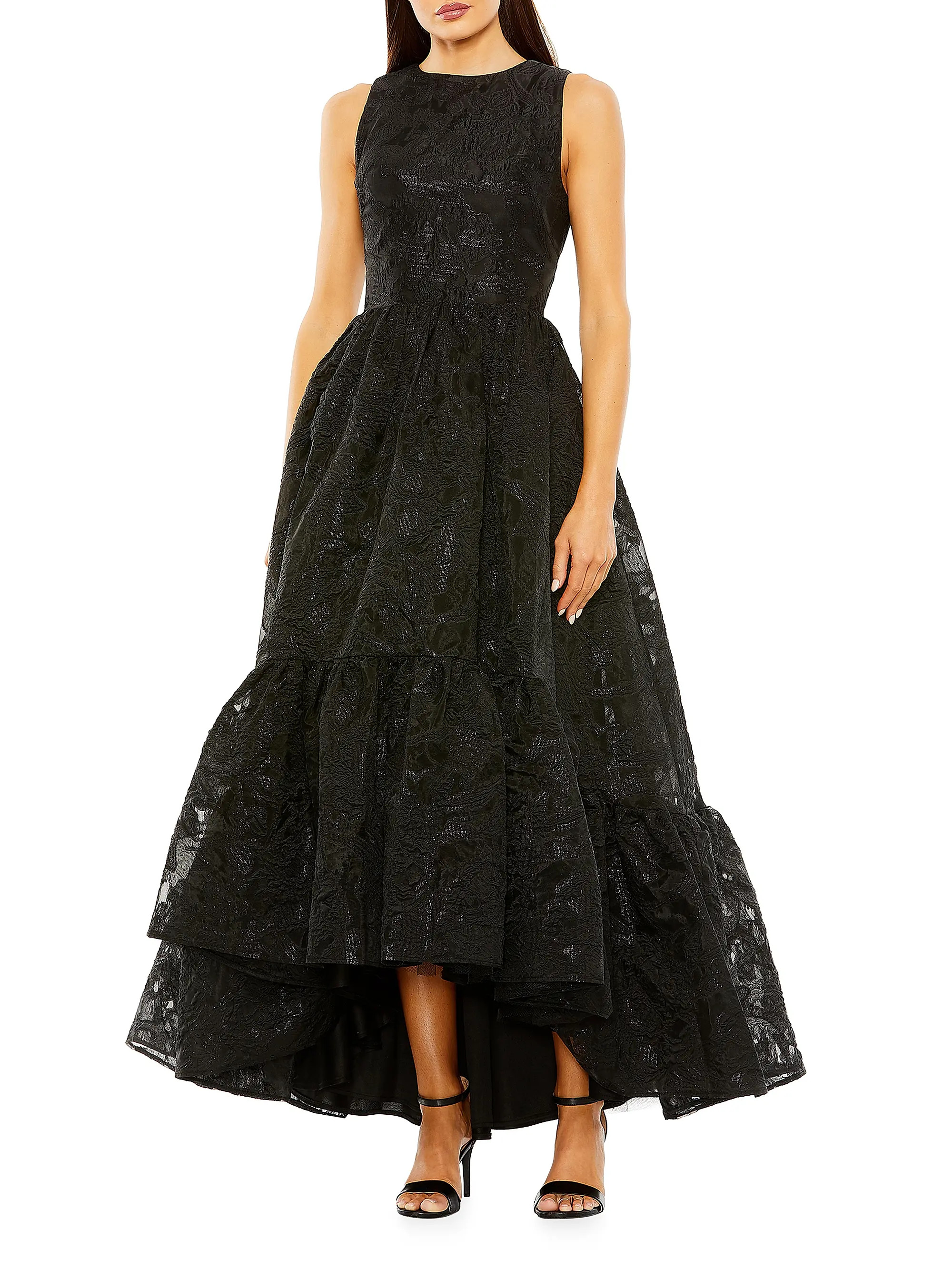 Brocade High-Low Gown | Saks Fifth Avenue