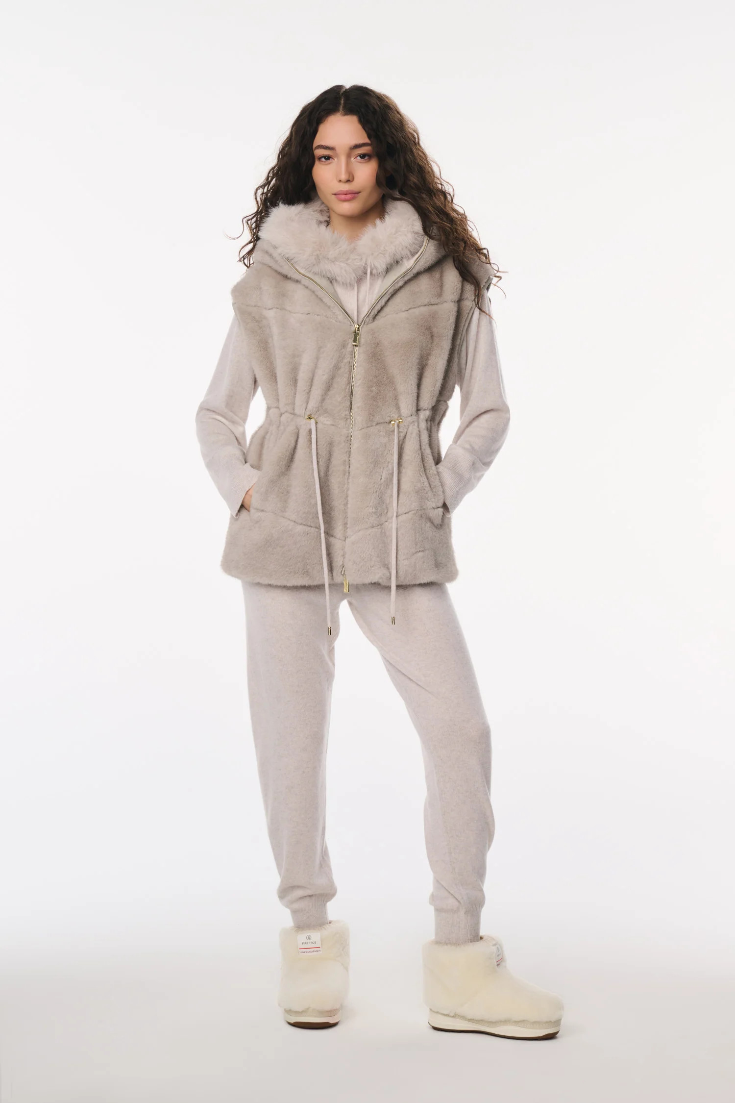 LoveShackFancy x MAX&MOI Bolo Wool-Cashmere Joggers | LoveShackFancy