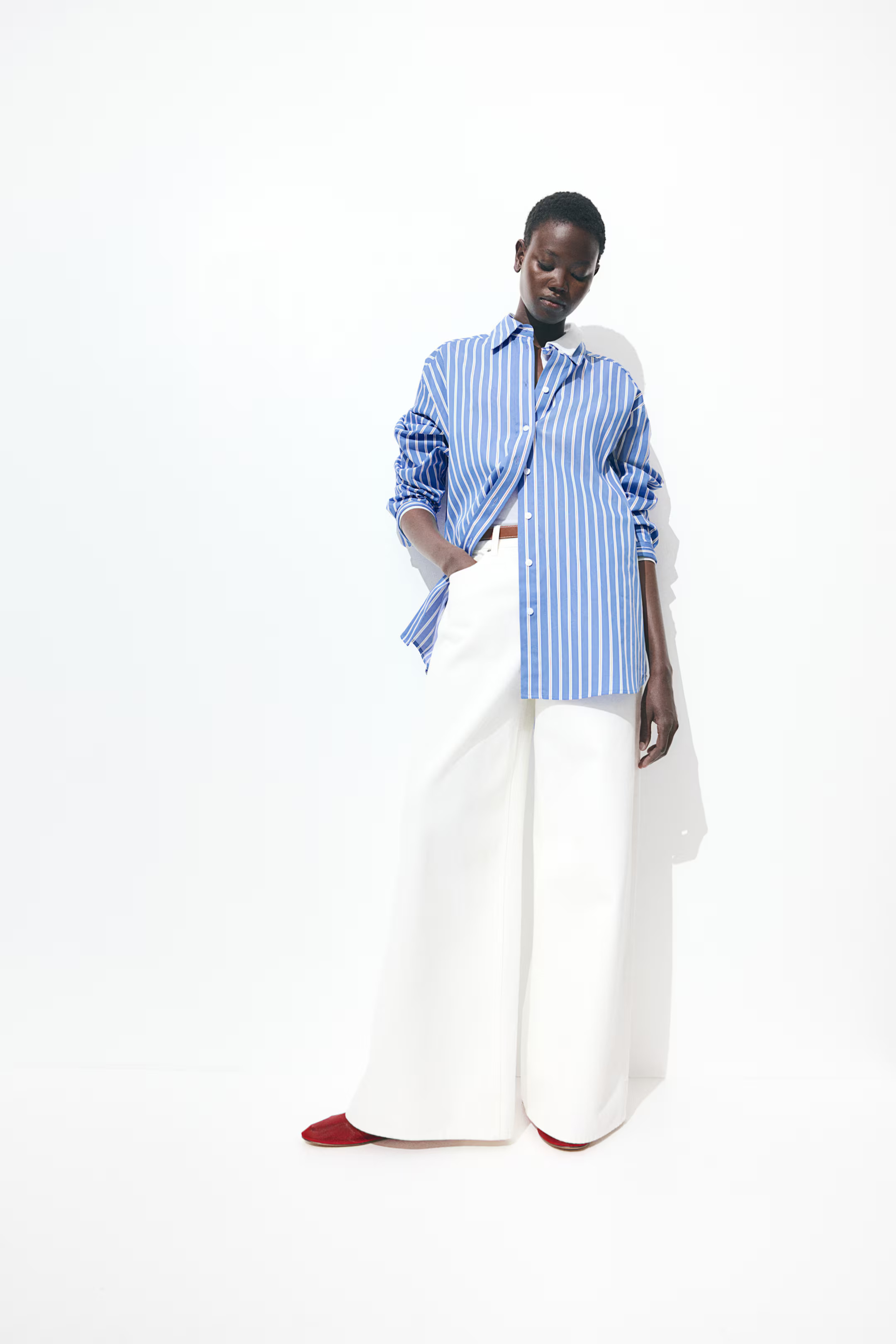 Oversized poplin shirt | H&M (UK, MY, IN, SG, PH, TW, HK)