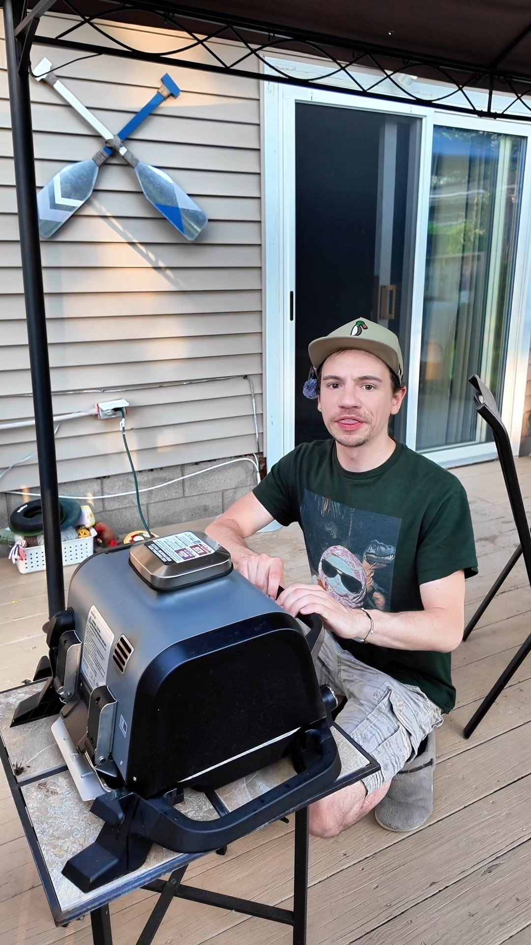 The whole chicken is done in the smoker!

#LTKFamily #LTKSeasonal #LTKSummerEdit