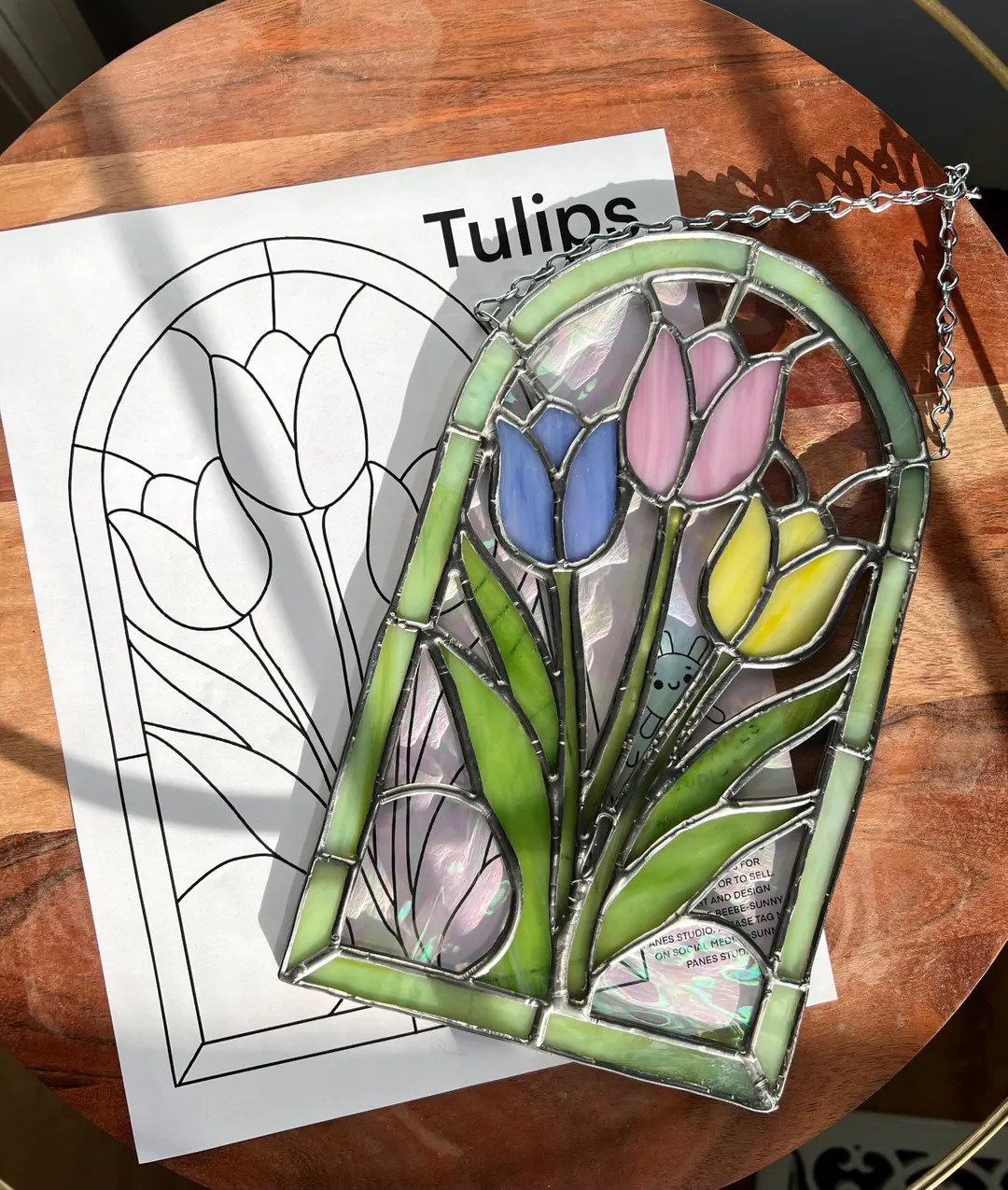 Tulips Stained Glass Pattern: Intermediate (PDF) | Etsy (US)