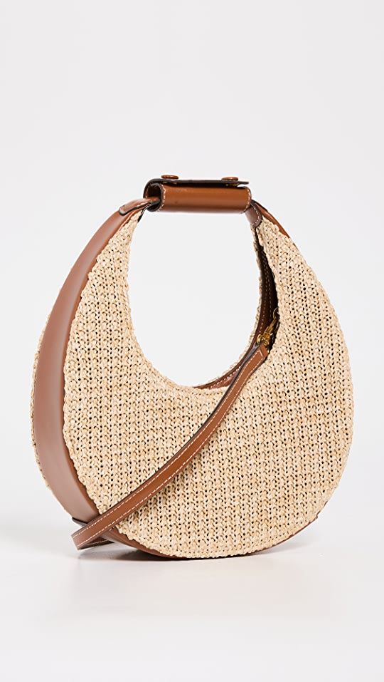 STAUD Raffia Mini Moon Bag | SHOPBOP | Shopbop