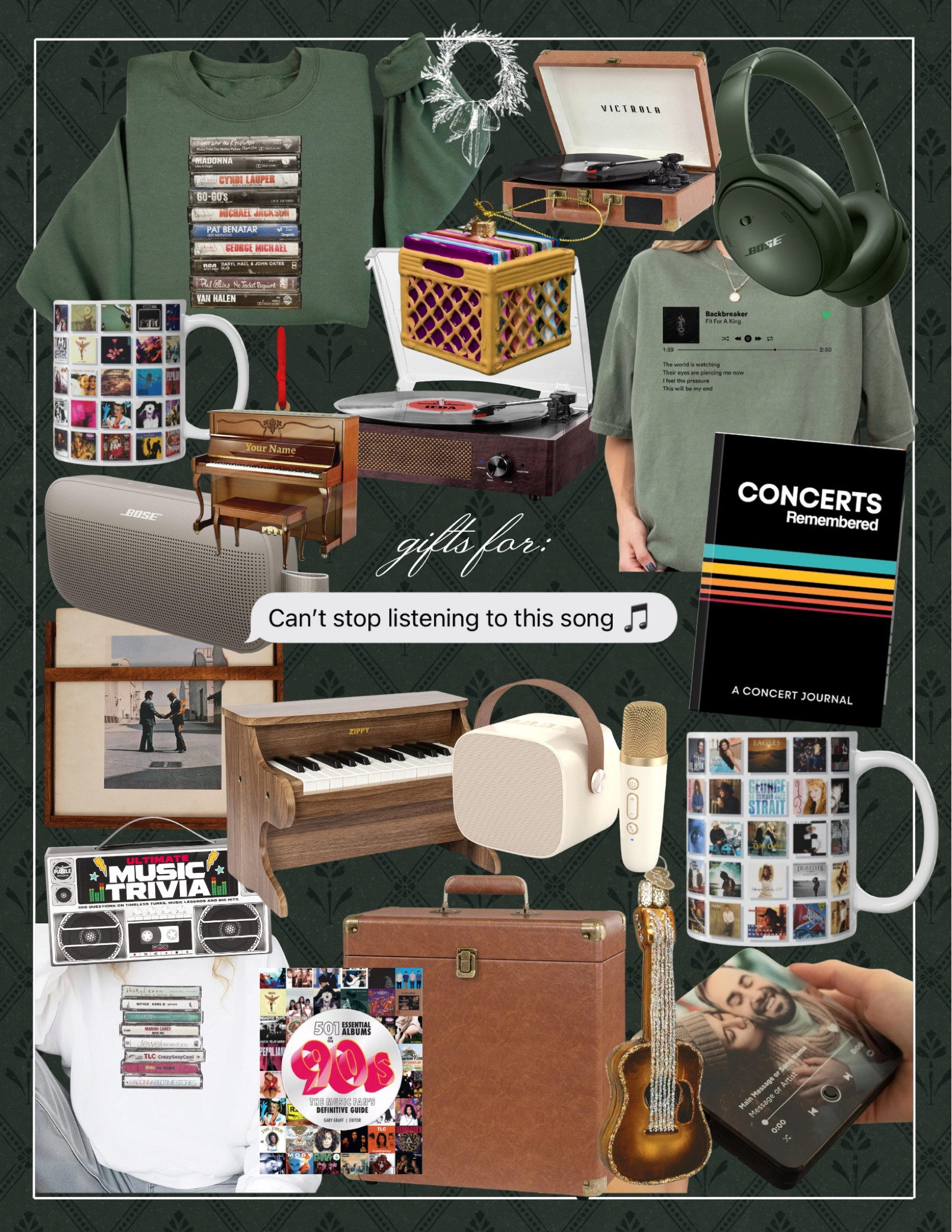 Gift Guide: Can’t stop listening to this song! 🎶 gifts for the music lovers 🎧📀🎺🎹🎤 

#LTKGiftGuide #LTKSeasonal #LTKHoliday