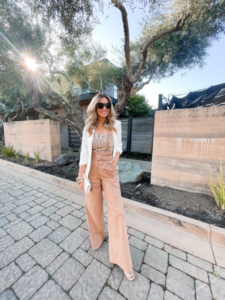 Day 4: NAPA
The @lexus team hosted us at the @hotelbard.  The rooms and grounds were perfection. @nashvilletash and I drove around Yountville in the LX 600 taking in the beautiful scenery. We ended the night with a private dinner at Silver Oak which was indescribable. 

This might be one of my favorite looks to date. High waisted wide leg paperbag pants, embroidered corset top & crepe blazer. All looks linked in the LTK app

#LTKsalealert #LTKunder100 #LTKworkwear