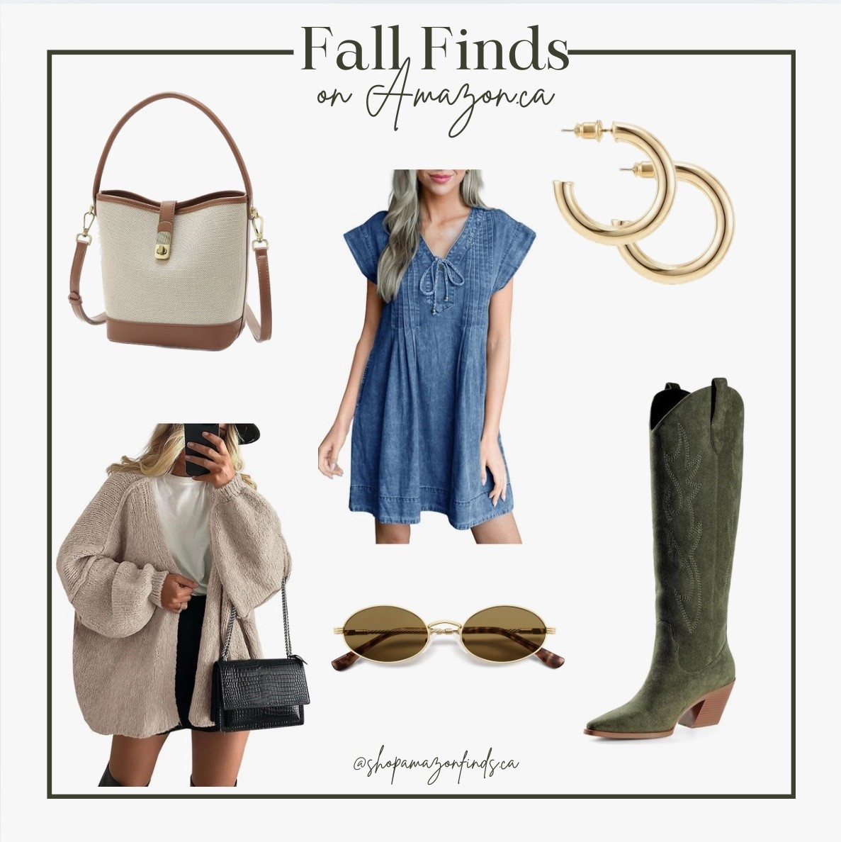 🍂 Fall Finds You’ll Love 🍂
Cozy layers, chic accessories, and boots made for everything from pumpkin patches to coffee runs. All these pieces are from Amazon and perfect for easy fall styling 🤎✨

👉 Shop the look on my LTK!

#FallStyle #AmazonFinds #LTKFall #LTKSeasonal #LTKFashion #FallWardrobe #OOTDFall #CozyStyle #AmazonFashion #FallOutfitInspo #LTKAmazon #AffordableStyle #EverydayStyle

#LTKFashionMonth #LTKcanada #LTKstyletip