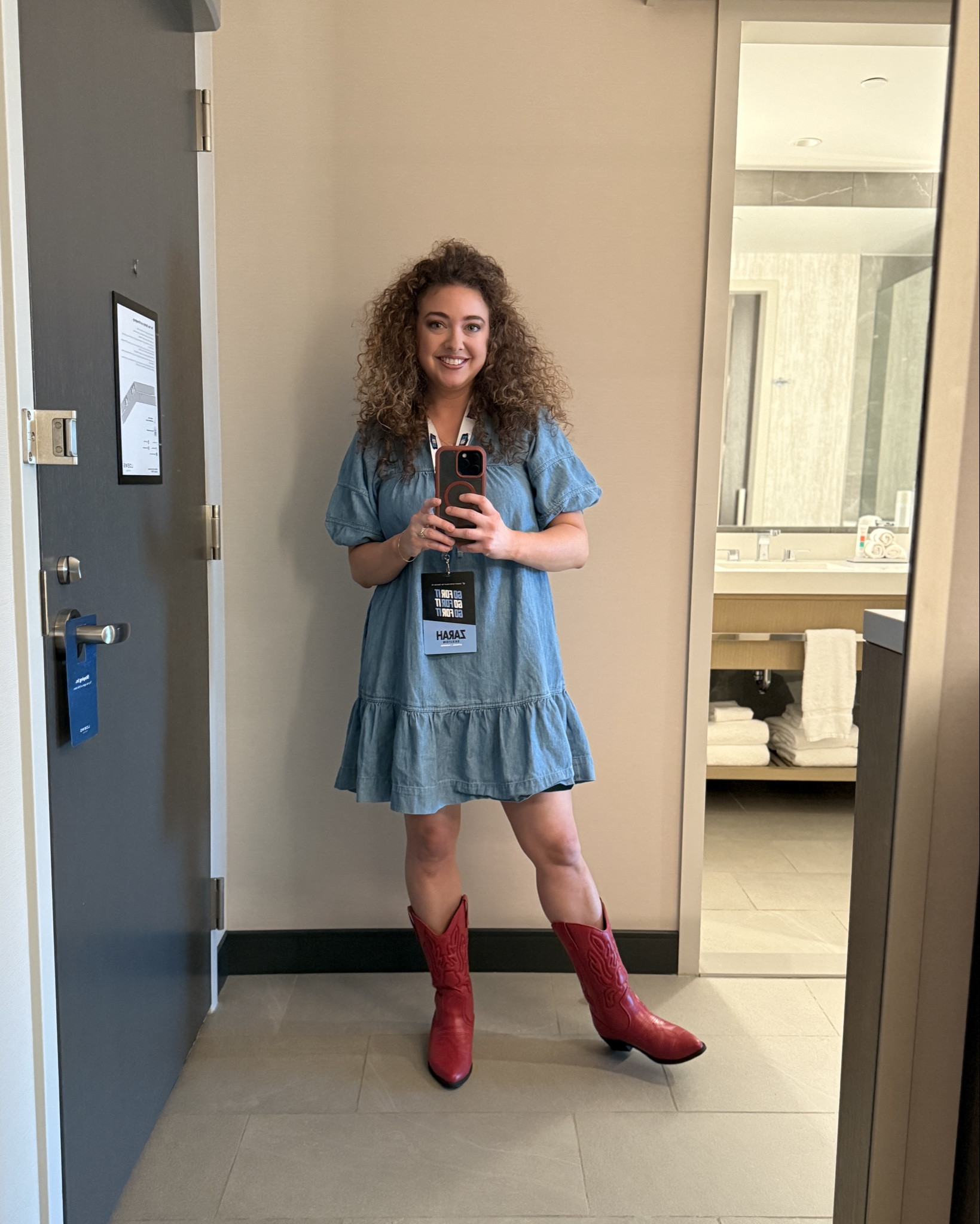 Red cowboy boots for women, western theme outfit, game day 

#LTKootd #LTKFindsUnder50