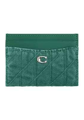 COACH Women's Colored Denim Essential Card Case | Belk