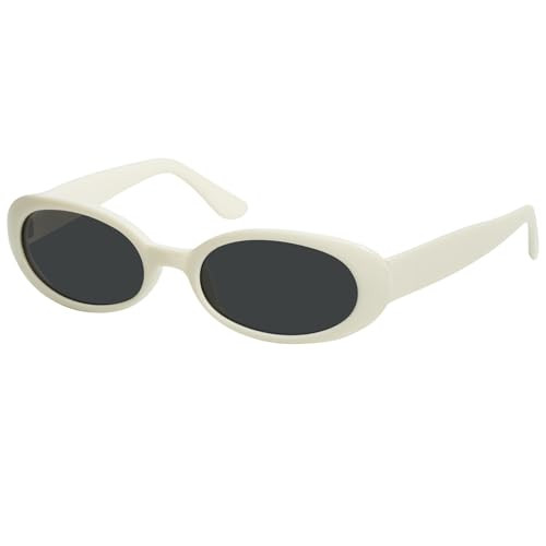 mosanana Tiny Oval Sunglasses for Women Small Face Mini Narrow Style MS52359 | Amazon (US)