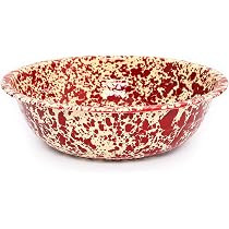Enamelware Small Basin, 4 quart, Burgundy/Cream Splatter (Single) | Amazon (US)