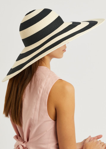 Sunny striped wide-brim straw hat | Harvey Nichols