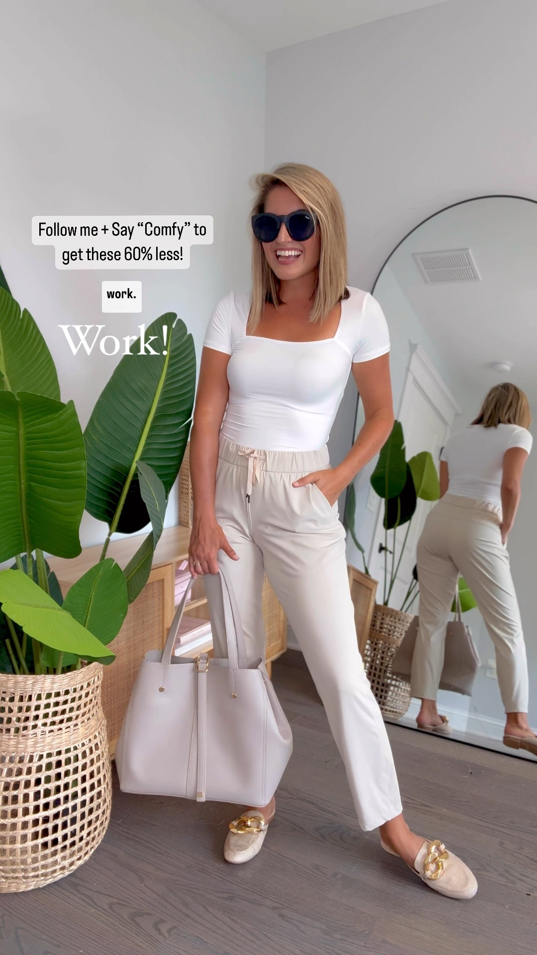 60% less than Lululemon Studio Pants l👌the COMfIEST Amazon Work Lounge Pants!  🍁Stock up on these Comfy Pants for Fall WORK, Errands, Travel & more! I’m wearing my favorite 7/8 ankle stretch pants in the video. I’m 5’2” 125lbs wearing size small. I’m a small in all the pants, skirts, tops and dresses linked!
.
Travel outfit, tennis dress, pickleball dress, tennis, pickleball racquet, tennis, Athleisure, workout outfit, spandex dress, dress with shorts. Amazon basic, capsule wardrobe, capsule closet, bathing suit coverup, 
workwear, trousers, work pants, pants, cropped pants, sunglasses, linen pants, striped dress, blue stripe dress, black jumpsuit, beige jumpsuit, travel outfit, loungewear, comfy outfit, casual outfits, work outfit, workwear#LTKxMadewell #LTKworkwear#LTKSummerSales 

#LTKVideo #LTKWorkwear #LTKActive