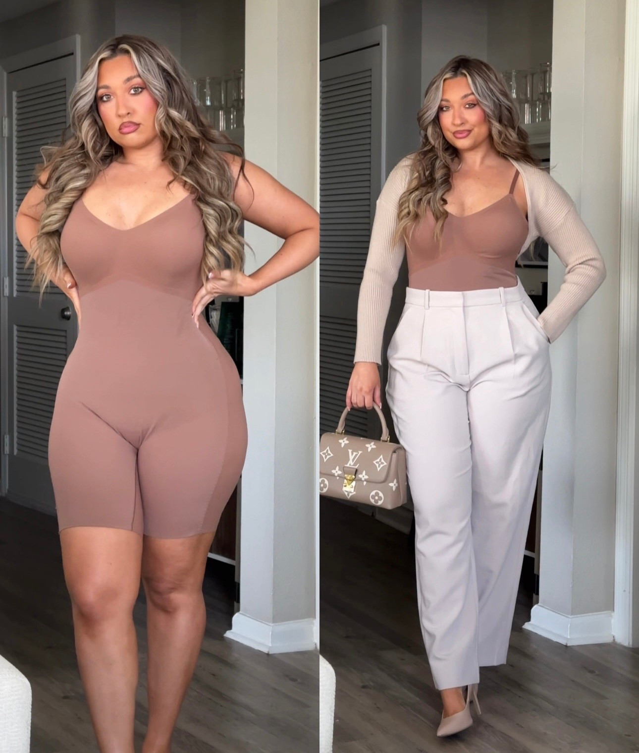 The BEST shapewear jumpsuit! I wear it under dresses but also as a bodysuit. I’m wearing a large in everything

#LTKootd #LTKHoliday #LTKCyberWeek