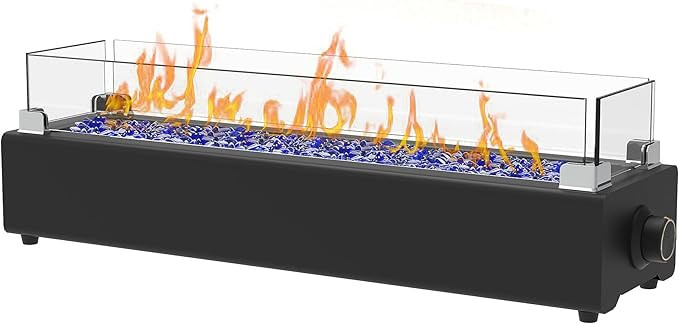 28-inch Table Top Propane Fire Pit, 40,000 BTU Tabletop Firepit for Patio, Outdoor Portable Firep... | Amazon (US)