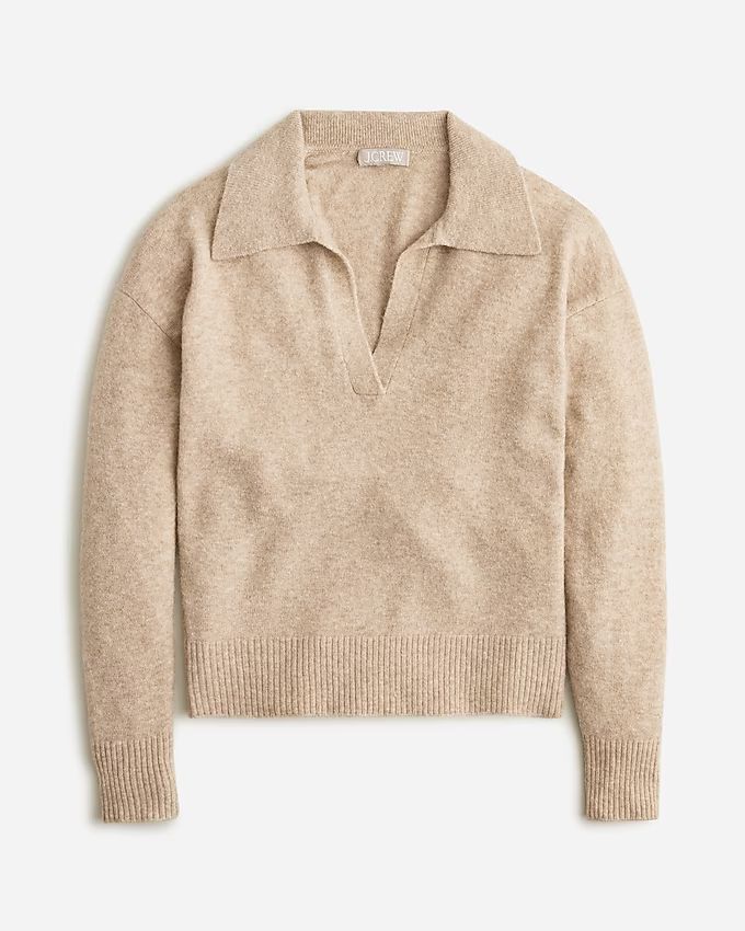 Collared V-neck sweater in Supersoft yarn | J.Crew US