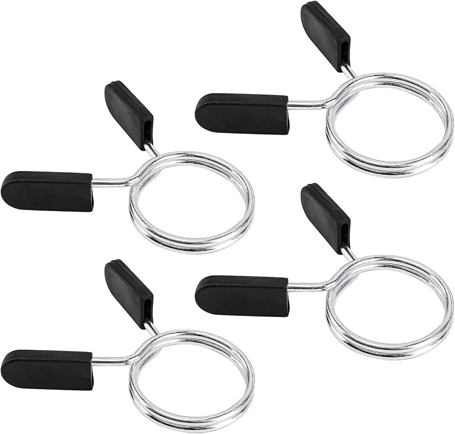 Barbell Clips Olympic Barbell Clamps Collars 2 Inches Weight Bars Lock Dumbbell Spring Clips Circ... | Amazon (US)