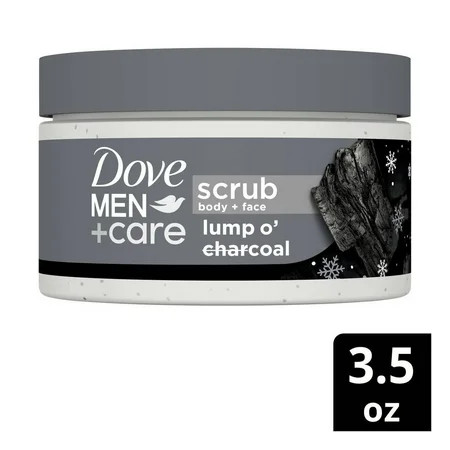 2X - Dove Men +Care Body + Face Scrub - Lump O Charcoal - 3.5oz | Walmart (US)