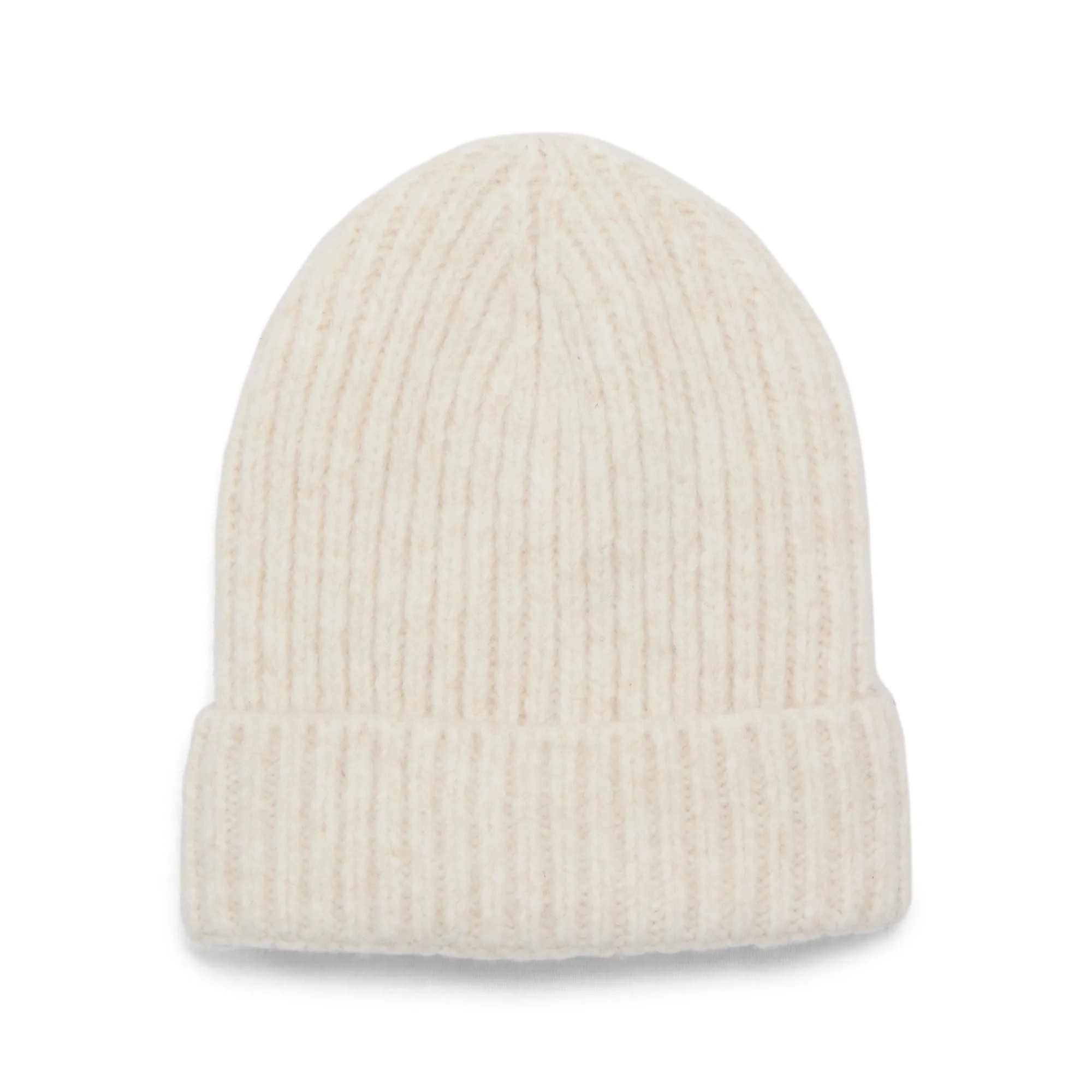 Time and Tru Women's Rib Beanie, One Size Fits Most, Winter White - Walmart.com | Walmart (US)