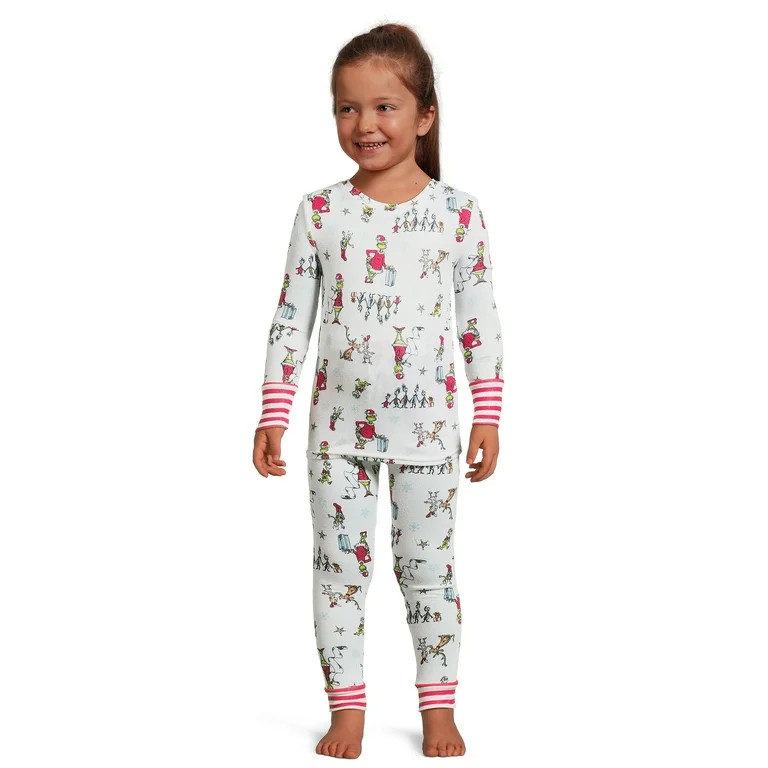 Christmas Character Toddler Snug Fit Pajama Set, 2-Piece, Sizes 12M-5T | Walmart (US)