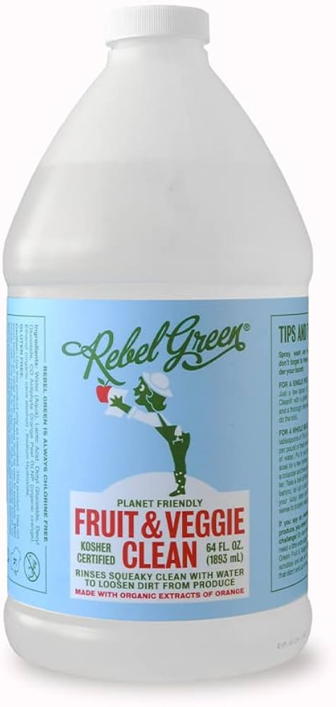 Rebel Green Fruit & Veggie Clean — Plant-Based Produce Cleaner—Natural Fruit and Vegetable Wa... | Amazon (US)