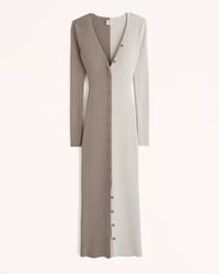 Women's Button-Through Midi Sweater Dress | Women's Dresses & Jumpsuits | Abercrombie.com | Abercrombie & Fitch (US)