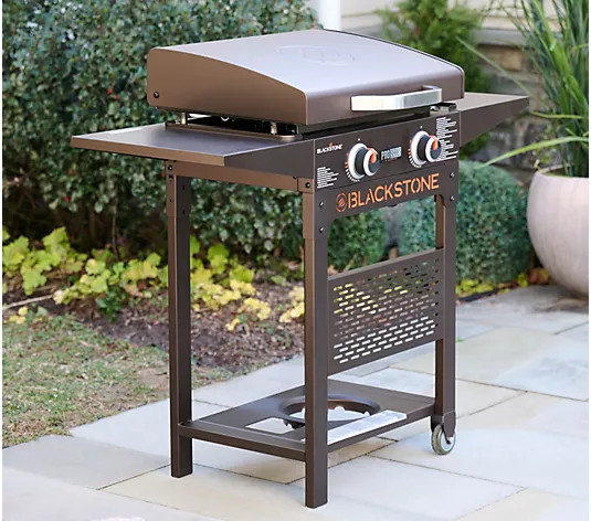 Blackstone 22" Dual-Burner Griddle Grill with Cover and Accessories - QVC.com | QVC
