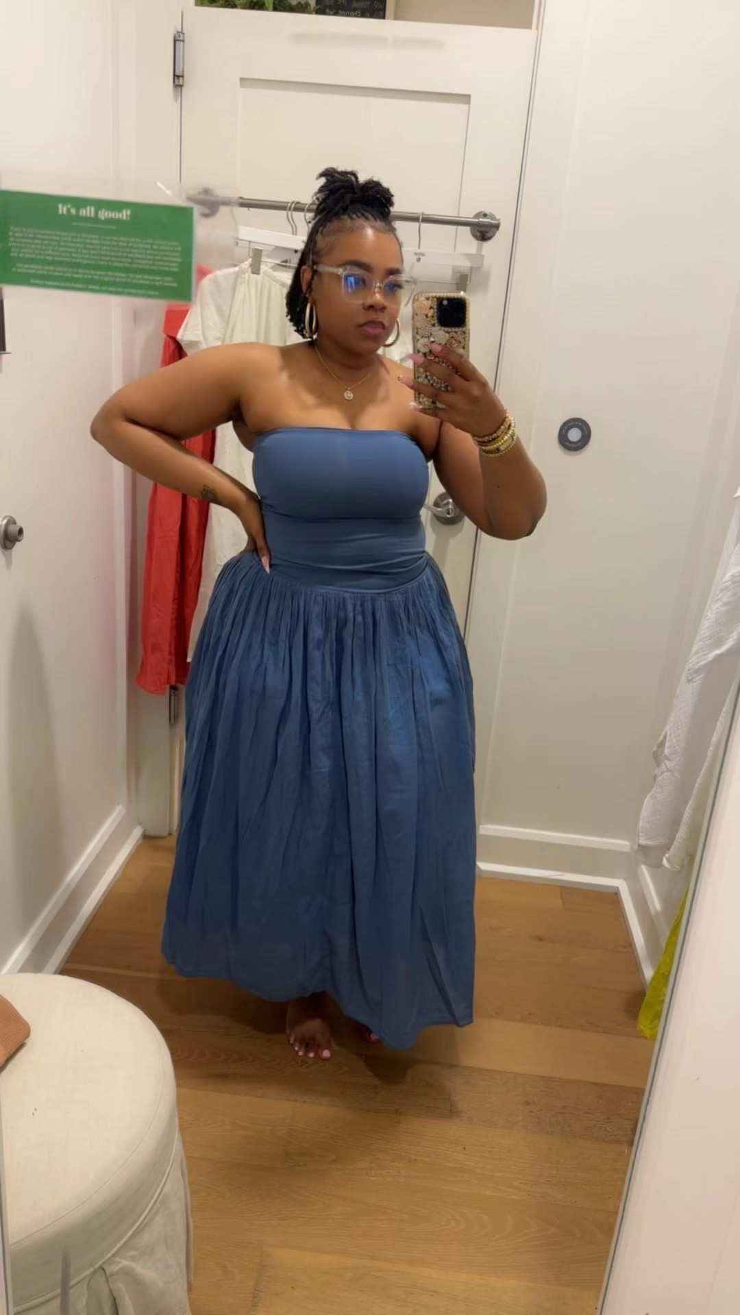 Easy, breezy, and made for summer 💙☀️ This flowy blue maxi is giving effortless chic — perfect for brunch dates, vacation vibes, or just feeling cute on a warm day. #maxidressseason #summerstyle