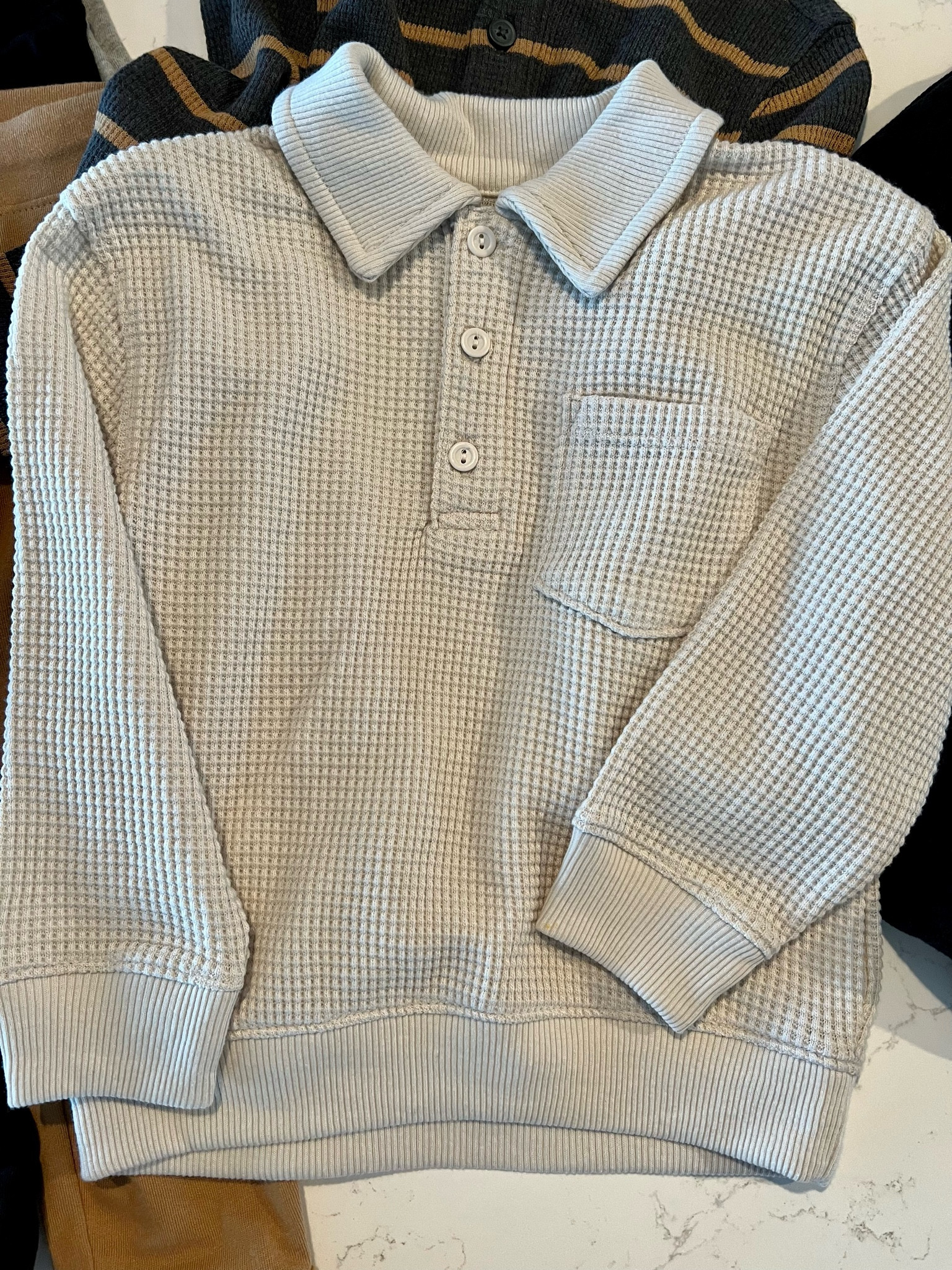 Toddler collar waffle long sleeve

#LTKstyletip #LTKsalealert #LTKkids