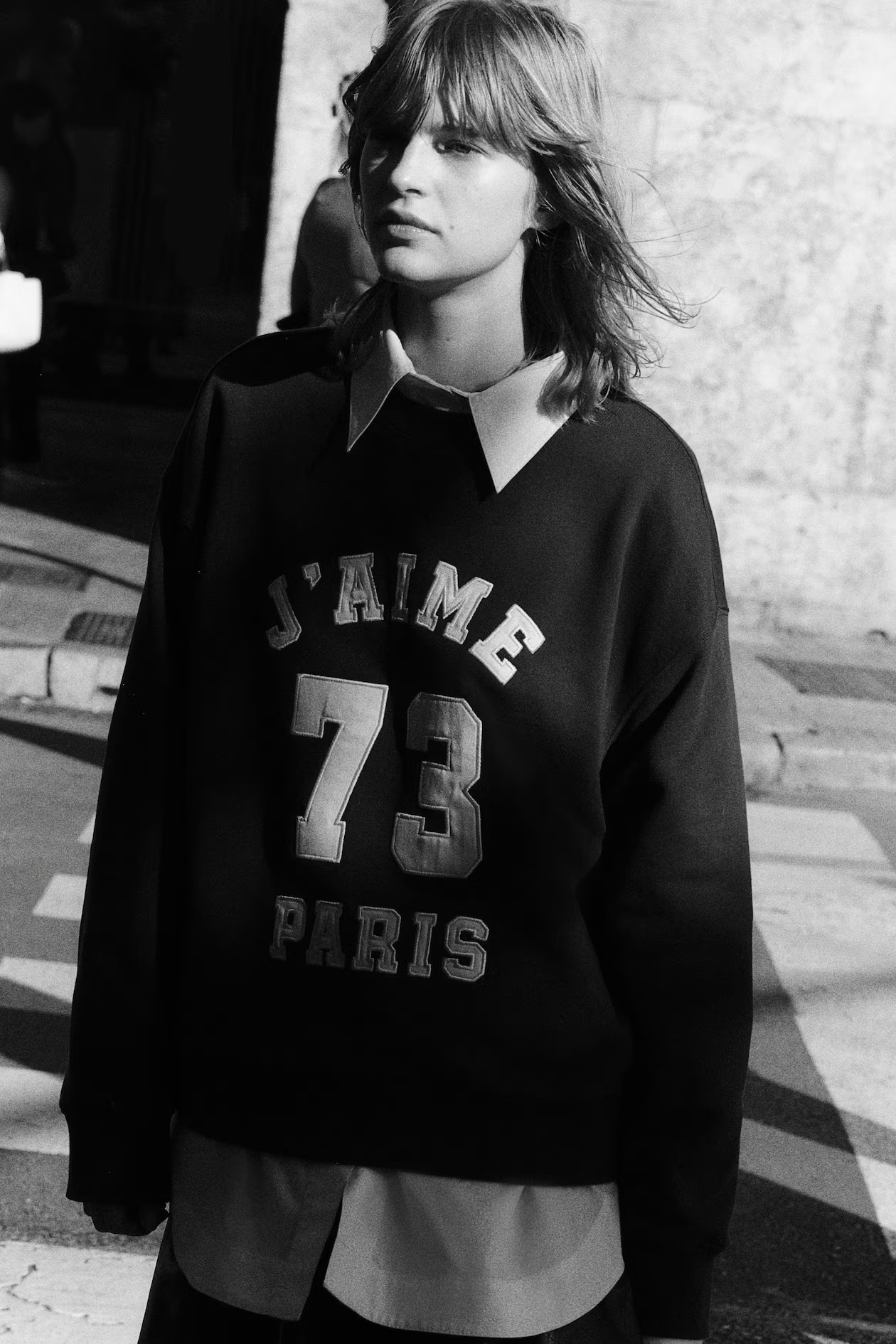 Sweatshirt with Text Motif | H&M (US + CA)