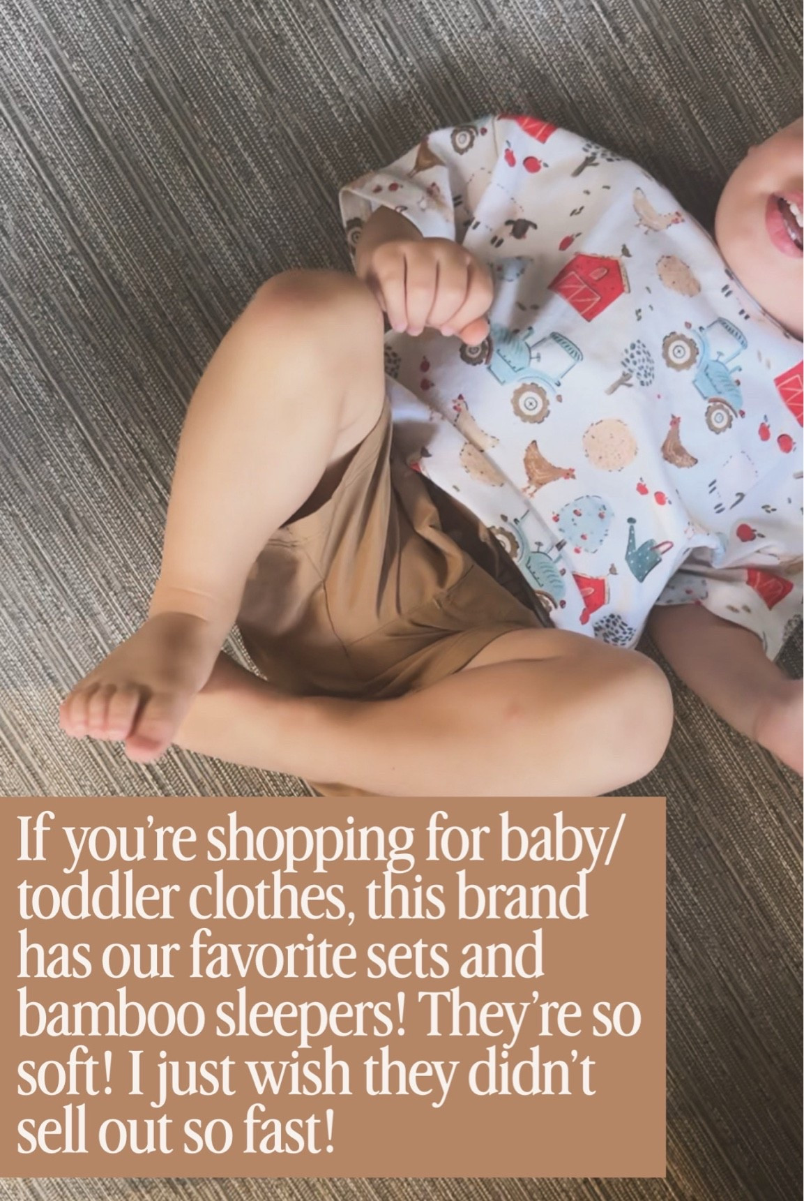 Our favorite brand for toddler and baby sets and bamboo sleepers!! They’re so soft and one of the only things he actually wants to wear haha! If you have a toddler, you know the struggle! lol 

Code BABY for 20% off
@littleoneshop

#LTKBaby #LTKKids #LTKSaleAlert