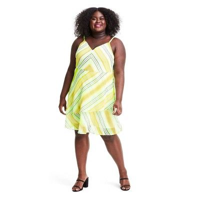 Striped Sleeveless Slip Dress - Christopher John Rogers for Target Yellow/Green | Target