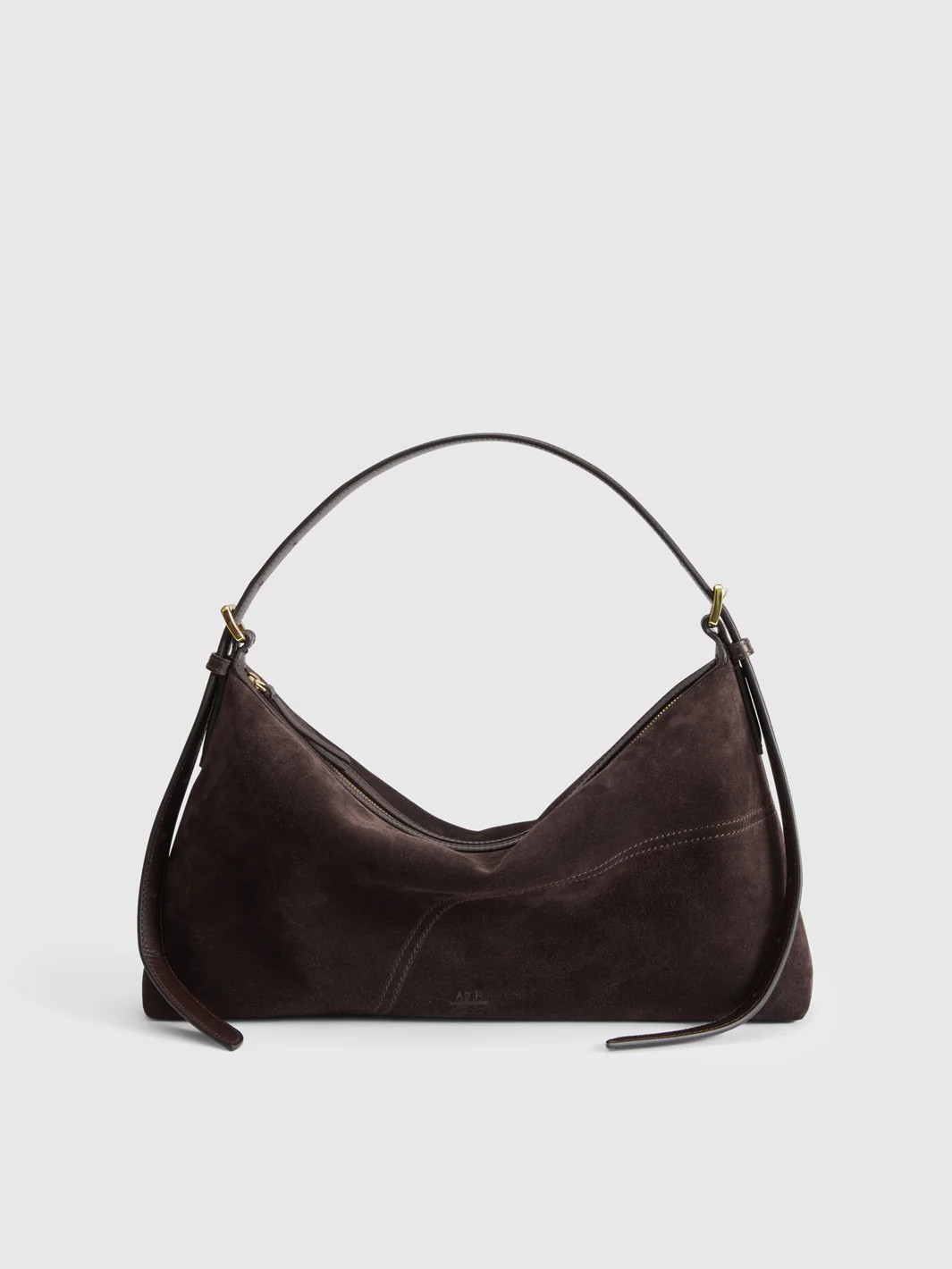 Castellare Walnut Suede Shoulder bag | ATP Atelier | Official Site | ATP Atelier