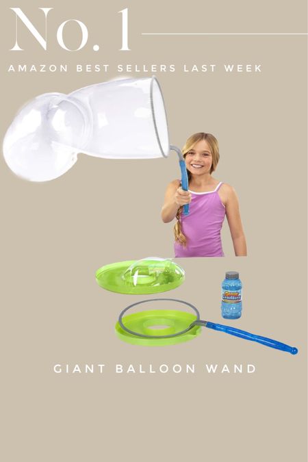 My kids are obsessed with this giant bubble wand and so am I!  A great gift for kids of any age!

Gifts for kids | gifts for kids of all ages | Amazon best seller 

I’ve linked my other best selling links on Amazon too! 

#LTKkids #LTKfindsunder50 #LTKGiftGuide