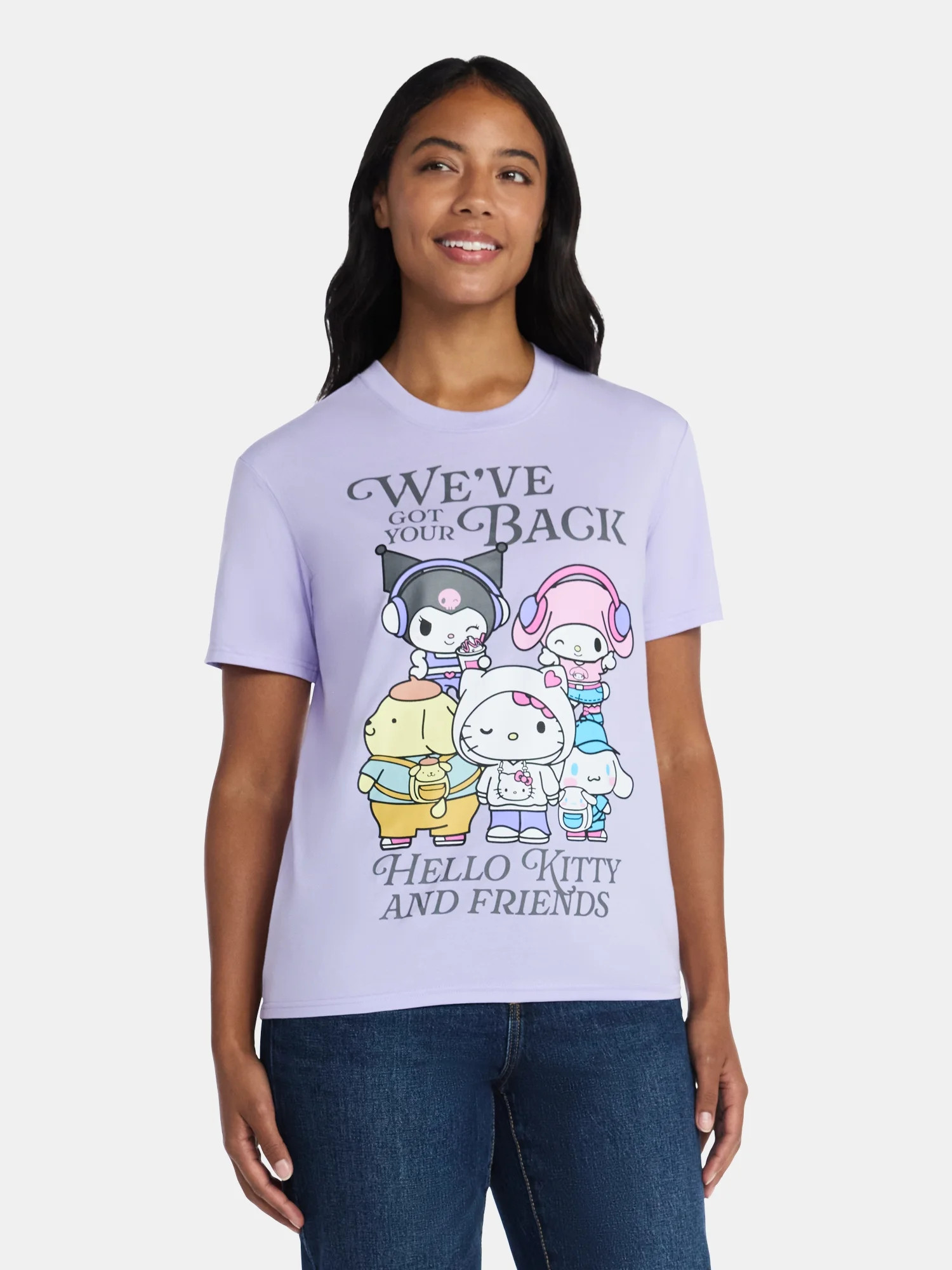 Hello Kitty and Friends Women's Graphic Tee with Short Sleeves, Sizes XXS-XXL | Walmart (US)