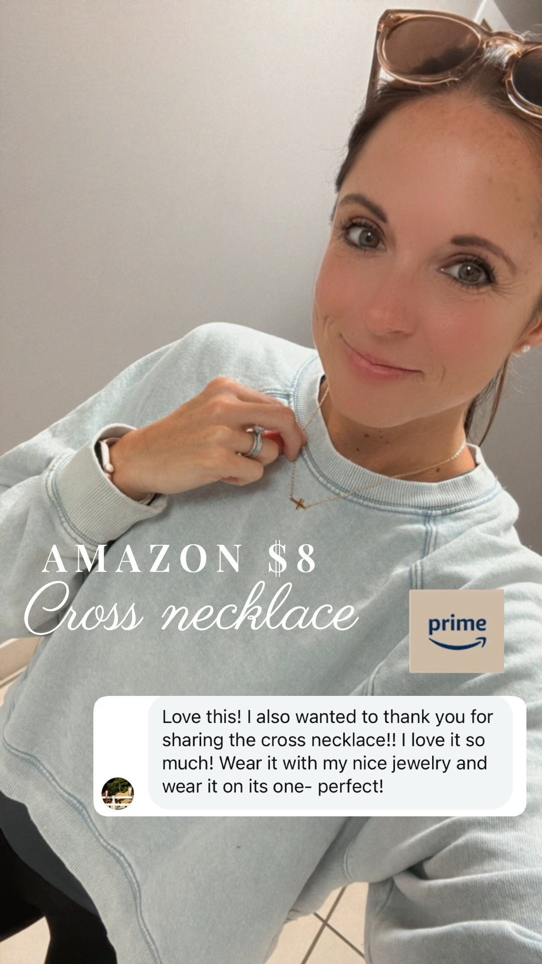 Amazon $8 gold cross necklace! It’s adjustable too- I wear this every single day ✨ One of my favorite Amazon finds to date- my daughter loves this too and so do all her friends 🤍

#LTKFindsUnder50 #LTKStyleTip #LTKSaleAlert