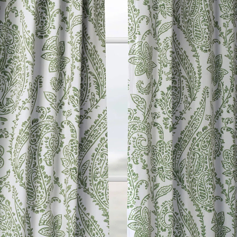Alexiyana Printed Room Darkening Curtains for Living Room - Bedroom Curtains for Large Window Sin... | Wayfair North America