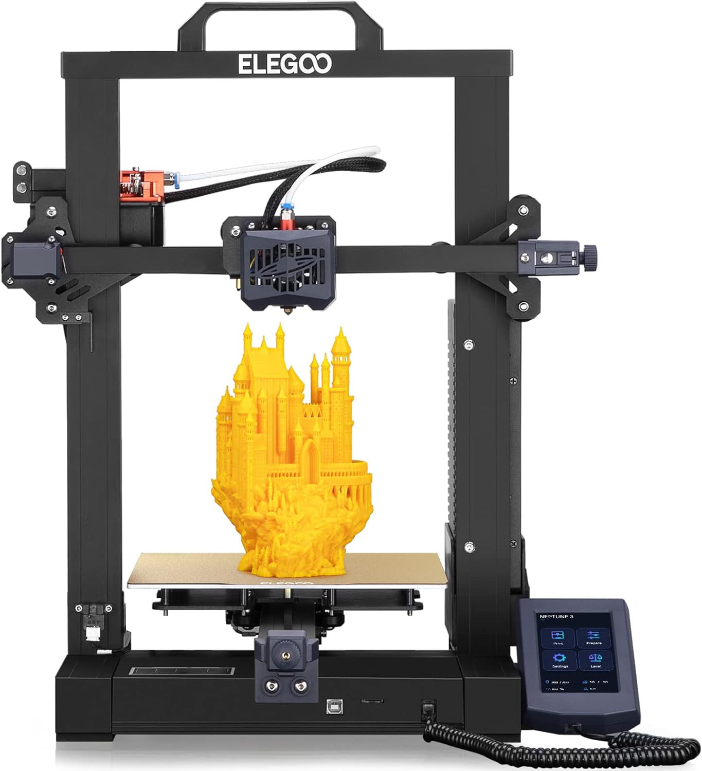 Amazon.com: ELEGOO Neptune 3 FDM 3D Printer with Auto Leveling, Removable HD Touch Screen, Dual G... | Amazon (US)