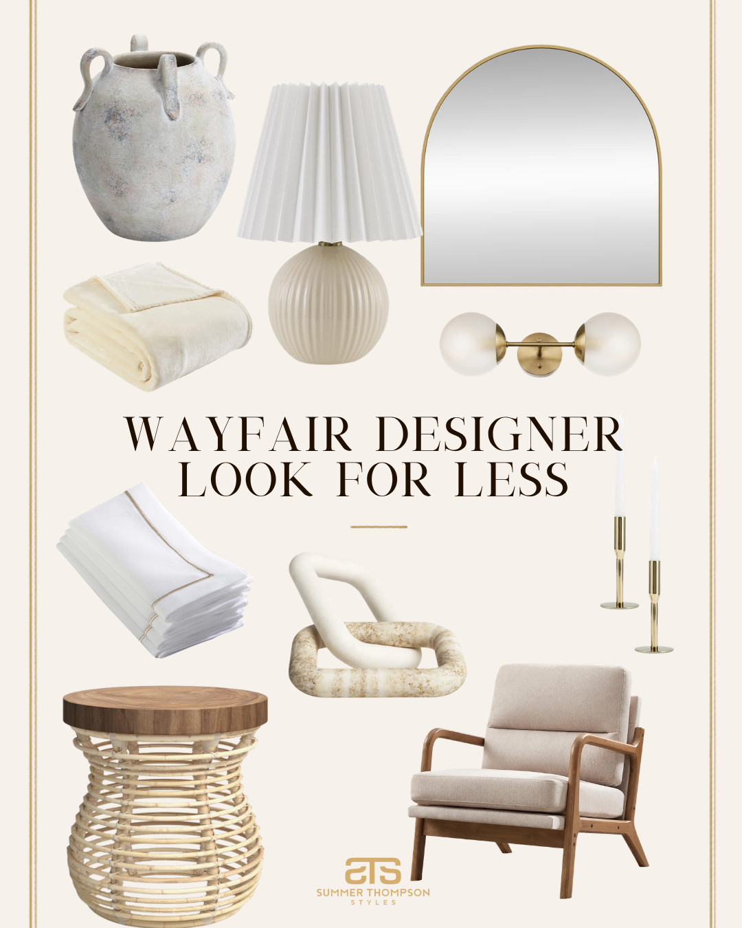Who says you need a designer budget to have a designer home?  These Wayfair furniture and statement pieces are giving every bit of the high-end look for a fraction of the price.

#wayfair #wayfairfinds #wayfairhome #designerlookforless #affordableluxury #furniturefinds #statementfurniture #homedecor #homeinspo #interiordesign #budgetdecor #affordabledecor #designerfoless #homeinspiration 

 #LTKHome