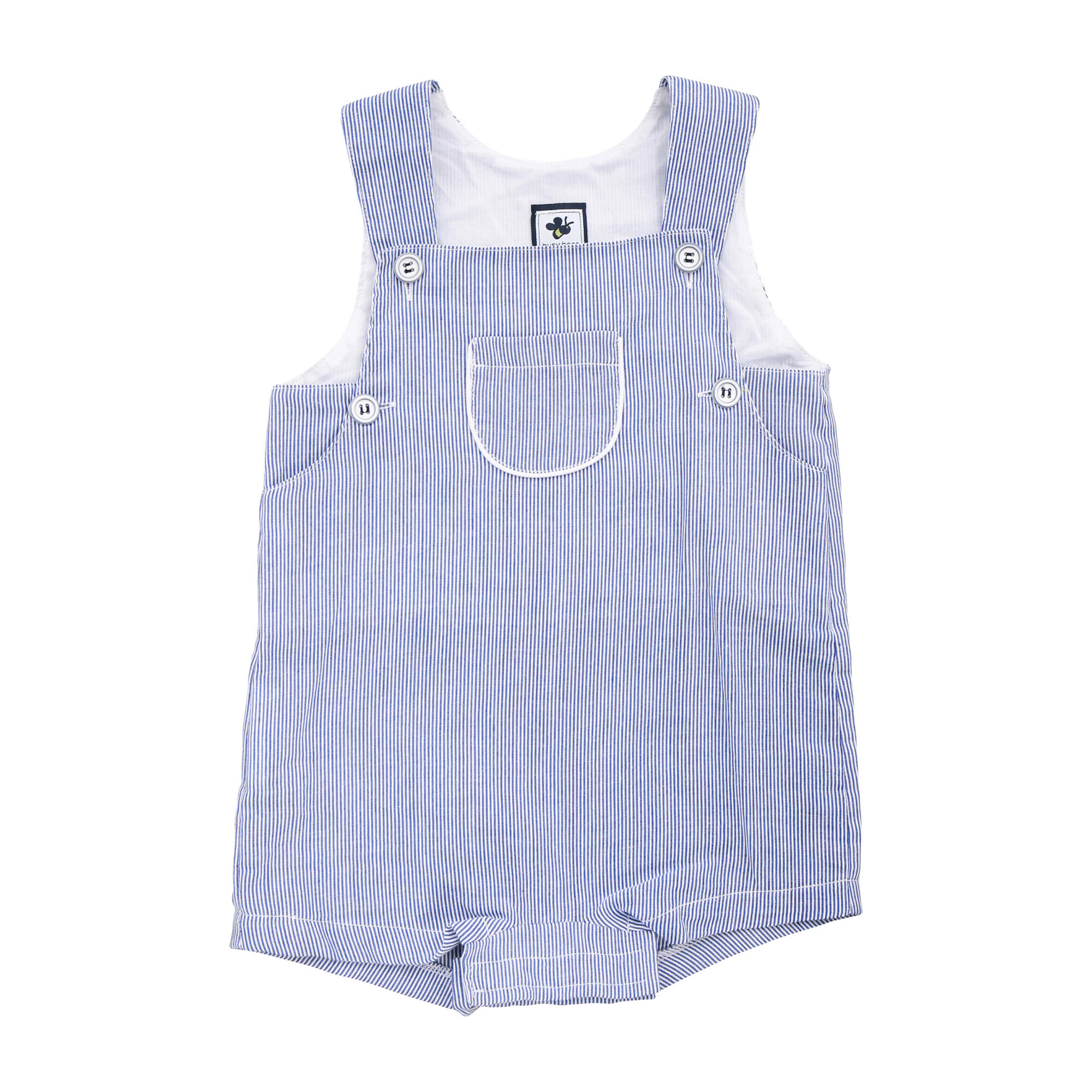 George Romper, Navy Seersucker | Maisonette