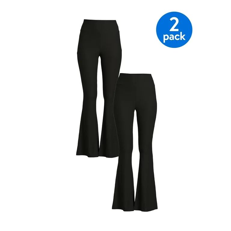 No Boundaries Juniors’ Flare Pants, 2-Pack | Walmart (US)