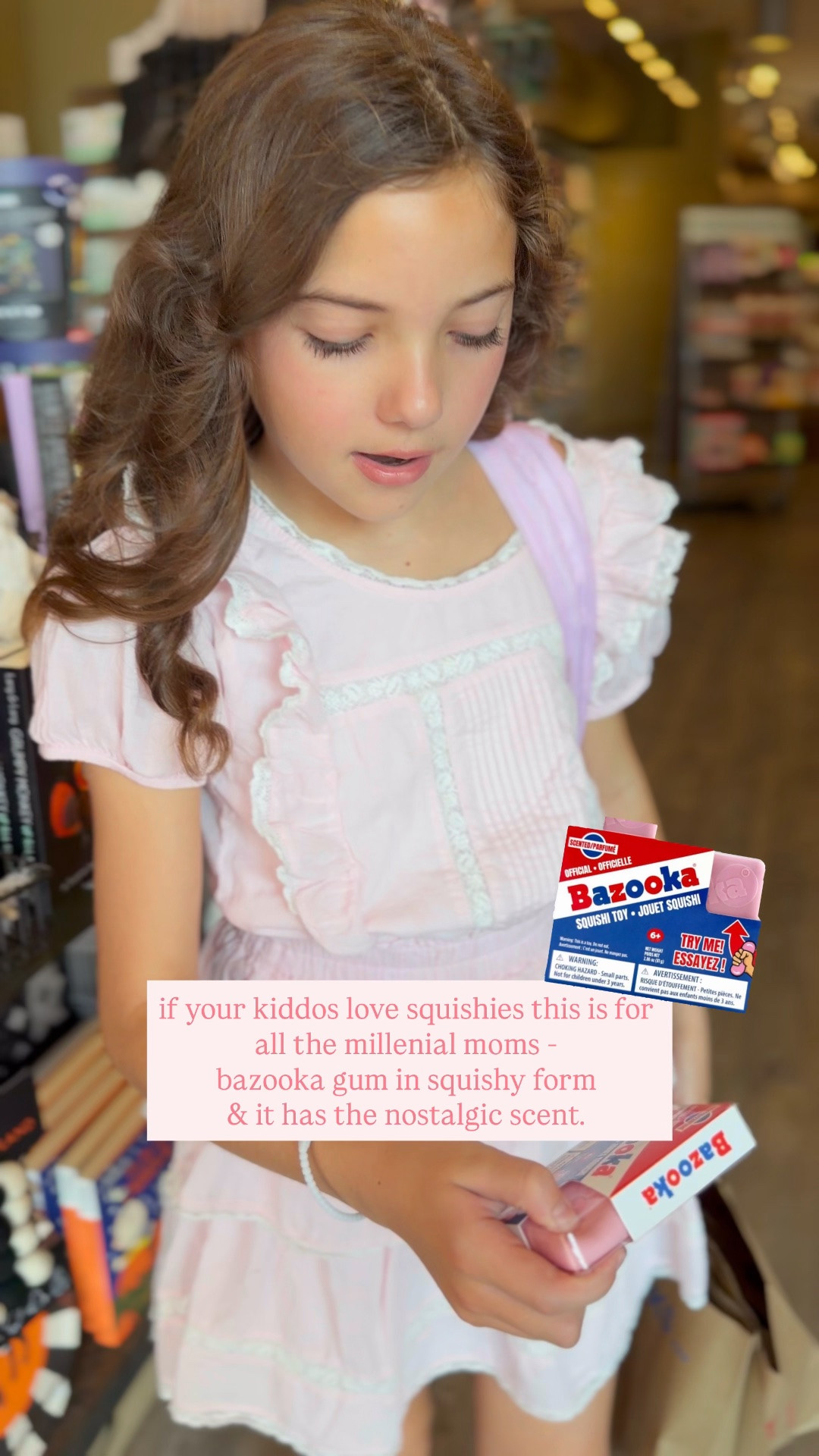 Bazooka gum squishy and it smells so good

#LTKdayinmylife #LTKSaleAlert #LTKKids