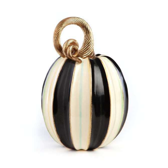 MacKenzie-Childs Elegant Stripe Tall Pumpkin | MacKenzie-Childs