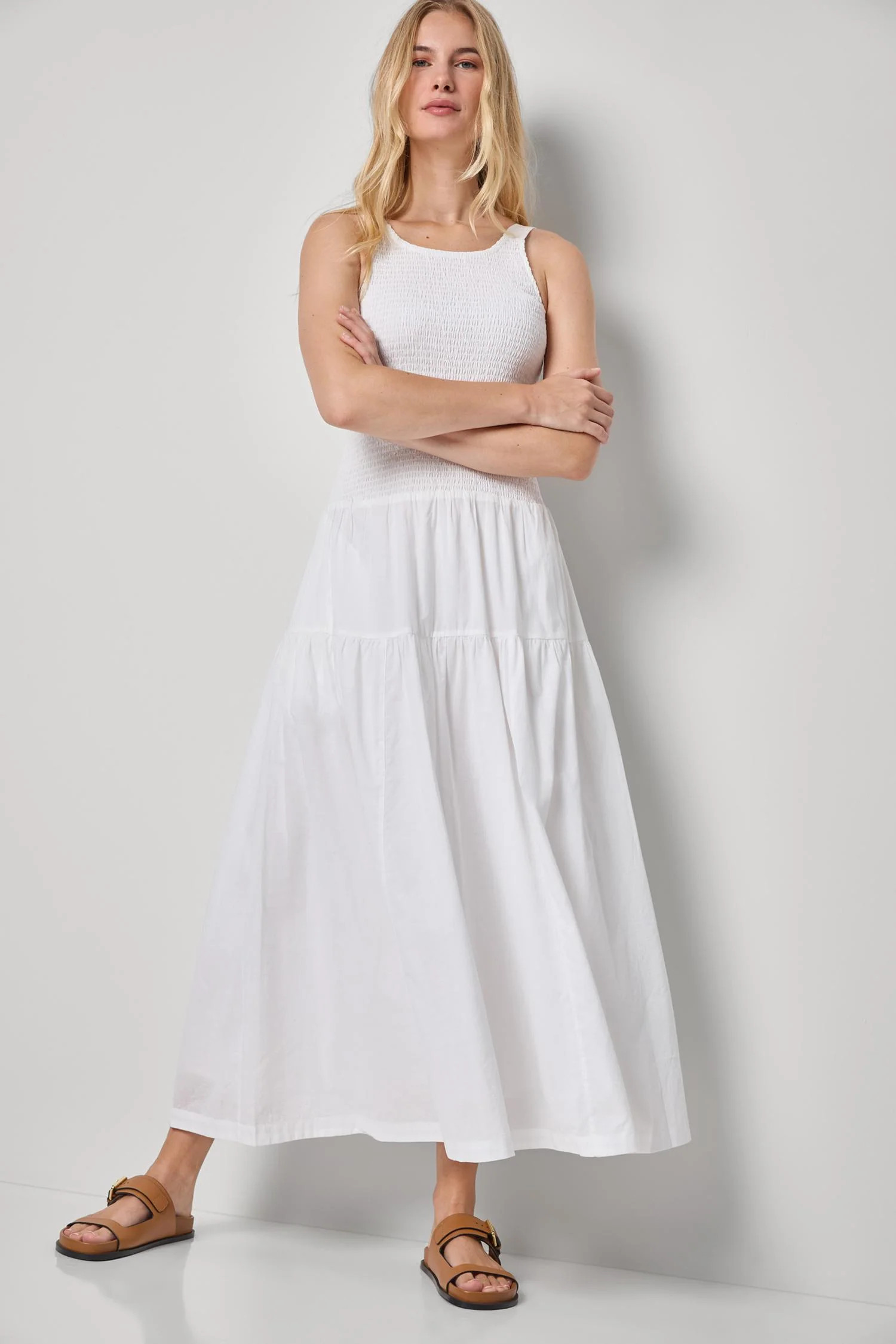Smocked Bodice Maxi Dress | Lilla P