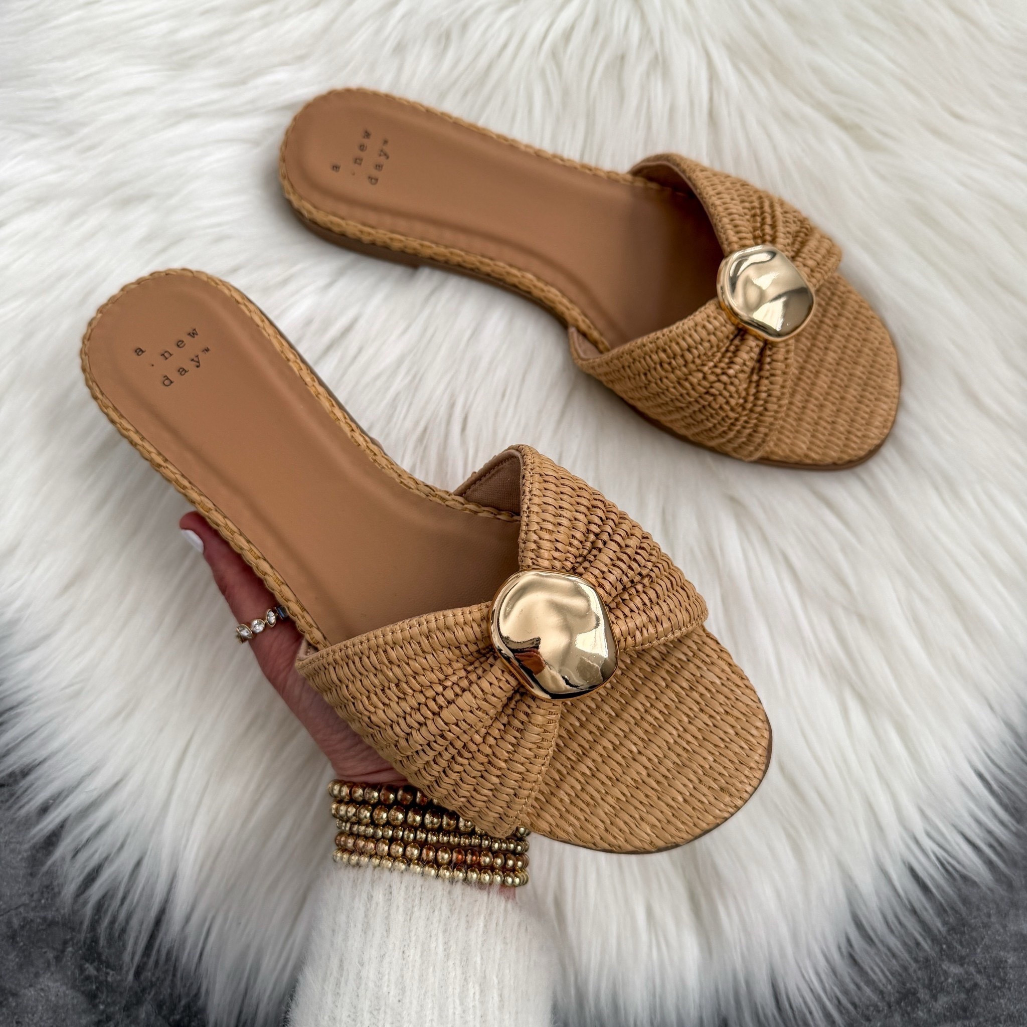 Women’s kalina sandals with memory foam insole a new day from target runs true to size 