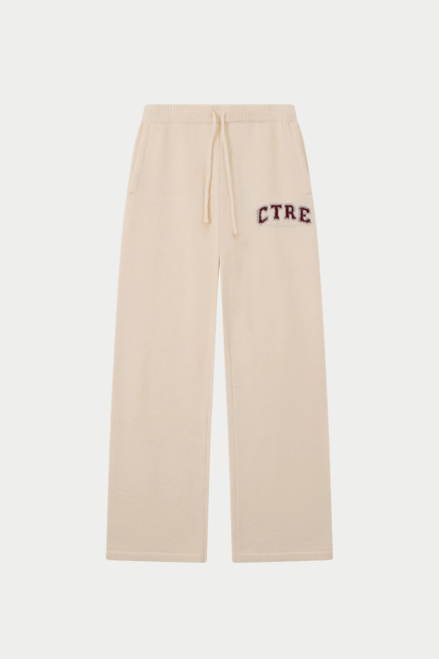 CTRE KNITTED JOGGERS - OFF WHITE | The Couture Club