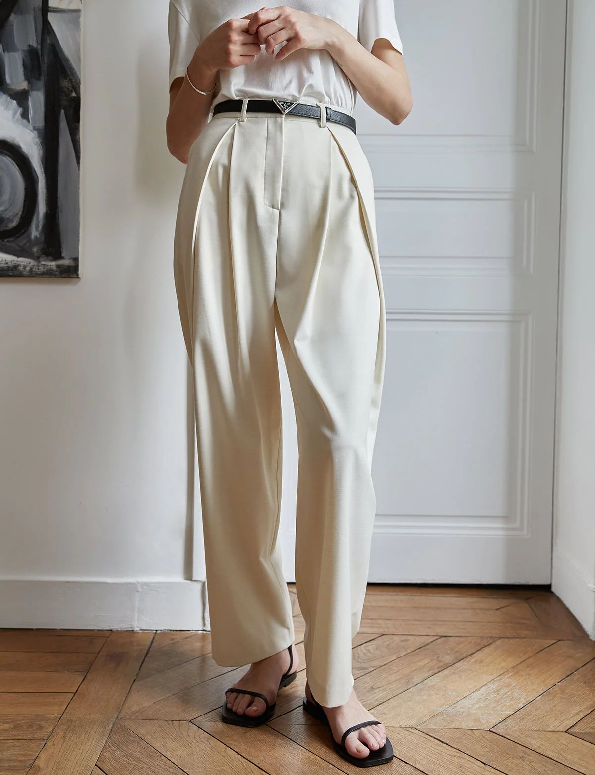 Marcia Pleated Pants-PREORDER | Pixie Market