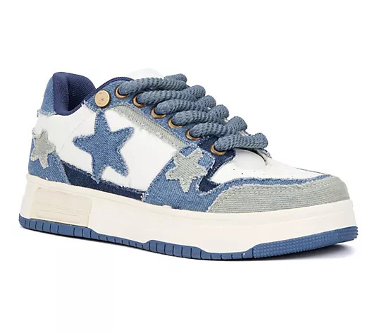 Olivia Miller Women's Stars Low Top Sneakers | QVC