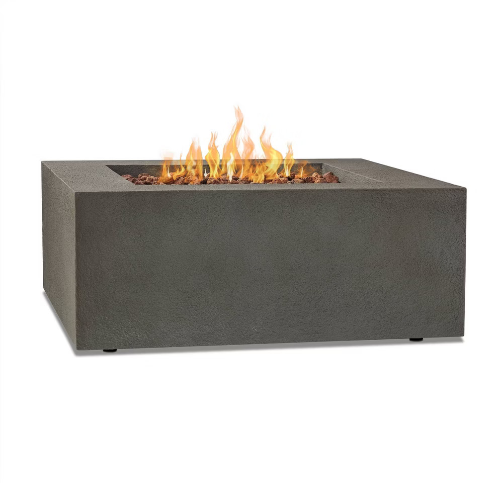 Baltic Square Propane Fire Table - Gray - Real Flame | Target