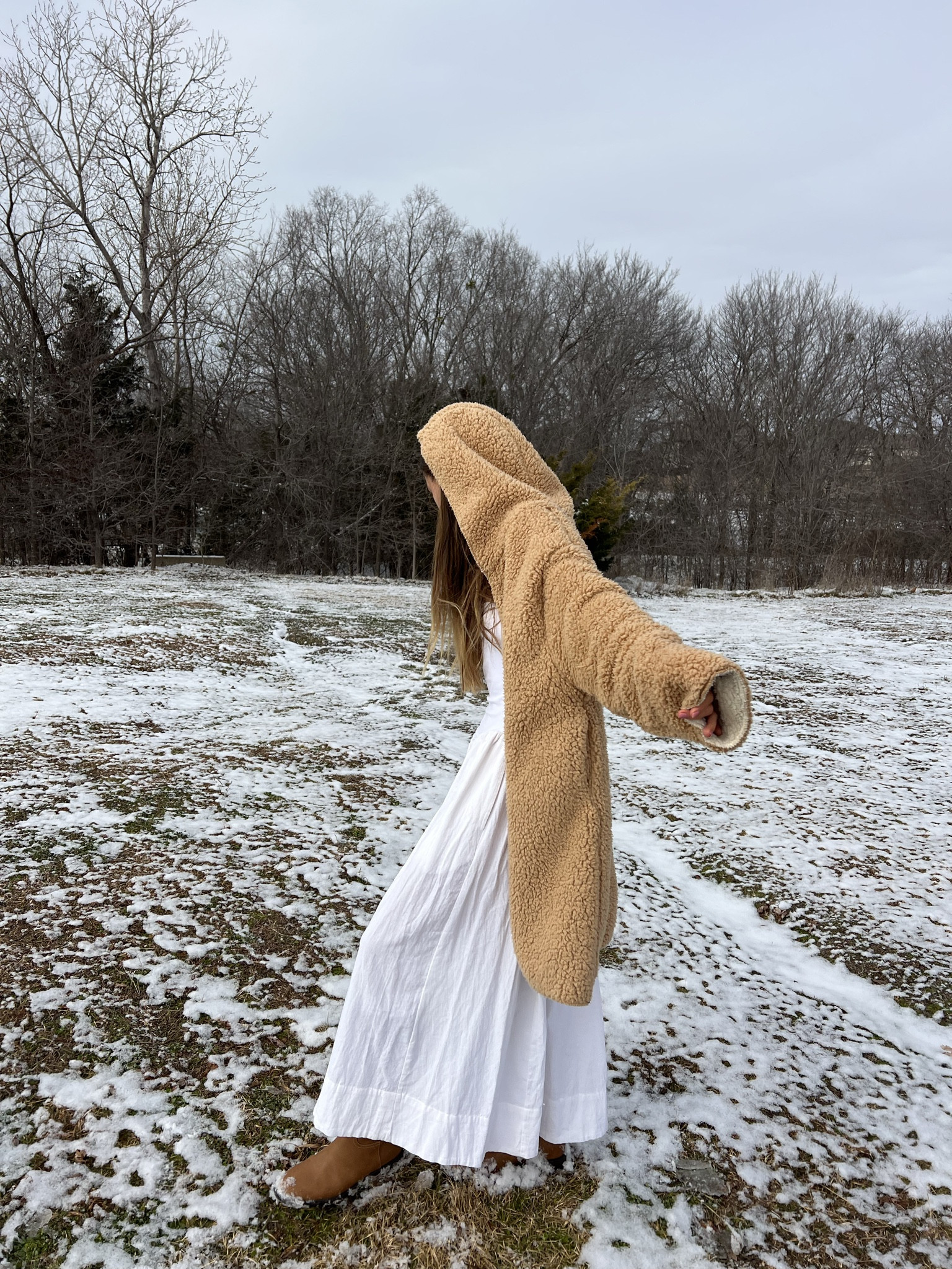 stayin cozy in this teddy coat. 🤍 linked a similar style here & also linked this cutie dress for summer or winter. 🕊 

#LTKGiftGuide #LTKSeasonal #LTKstyletip