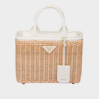 Wicker And Canvas Tote Bag | Brown Thomas (IE)