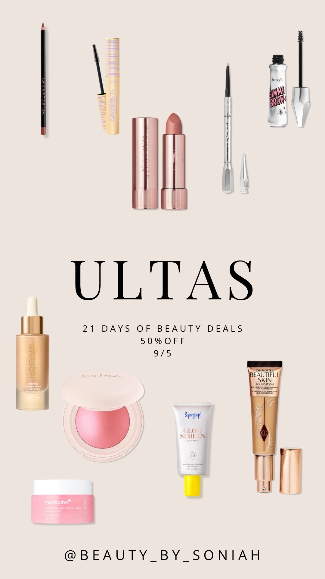 So many great deals today!! 9/5
During Ultas 21 days!!

#LTKOver40 #LTKSaleAlert #LTKBeauty